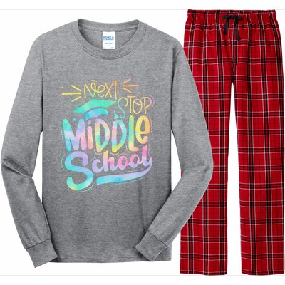 Next Stop Middle School Graduation Last Day Of School Long Sleeve Pajama Set