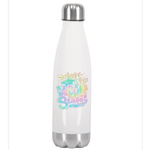 Next Stop Middle School Graduation Last Day Of School Stainless Steel Insulated Water Bottle