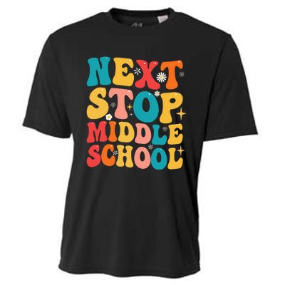 Next Stop Middle School Funny Graduate 5th Grade Graduation Cooling Performance Crew T-Shirt