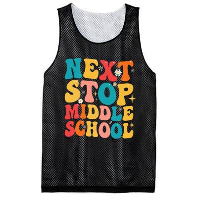 Next Stop Middle School Funny Graduate 5th Grade Graduation Mesh Reversible Basketball Jersey Tank