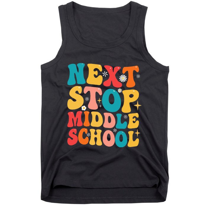 Next Stop Middle School Funny Graduate 5th Grade Graduation Tank Top