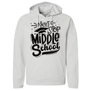 Next Stop Middle School Graduation Gift Performance Fleece Hoodie