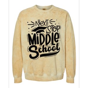 Next Stop Middle School Graduation Gift Colorblast Crewneck Sweatshirt