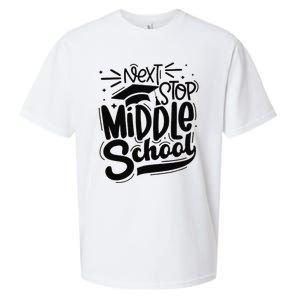 Next Stop Middle School Graduation Gift Sueded Cloud Jersey T-Shirt