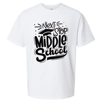 Next Stop Middle School Graduation Gift Sueded Cloud Jersey T-Shirt