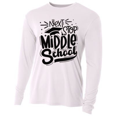 Next Stop Middle School Graduation Gift Cooling Performance Long Sleeve Crew