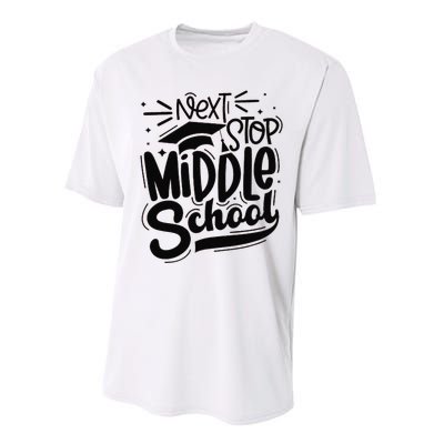 Next Stop Middle School Graduation Gift Performance Sprint T-Shirt