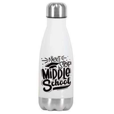 Next Stop Middle School Graduation Gift Stainless Steel Insulated Water Bottle