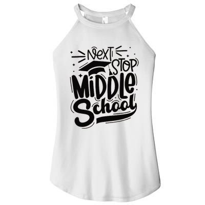 Next Stop Middle School Graduation Gift Women’s Perfect Tri Rocker Tank