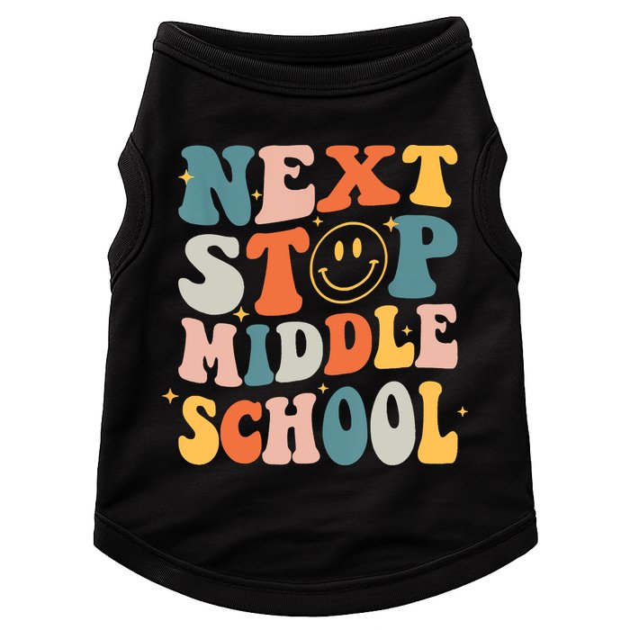 Next Stop Middle School Graduation Last Day Of School Doggie Tank