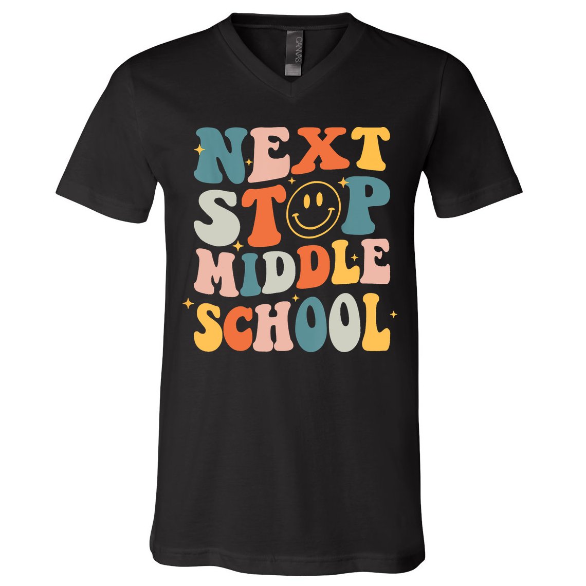 Next Stop Middle School Graduation Last Day Of School V-Neck T-Shirt