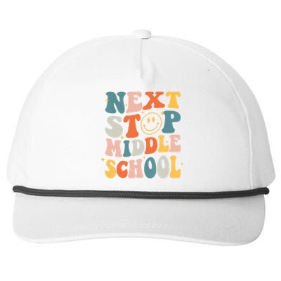 Next Stop Middle School Graduation Last Day Of School Snapback Five-Panel Rope Hat