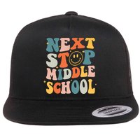 Next Stop Middle School Graduation Last Day Of School Flat Bill Trucker Hat