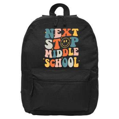 Next Stop Middle School Graduation Last Day Of School 16 in Basic Backpack