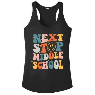 Next Stop Middle School Graduation Last Day Of School Ladies PosiCharge Competitor Racerback Tank