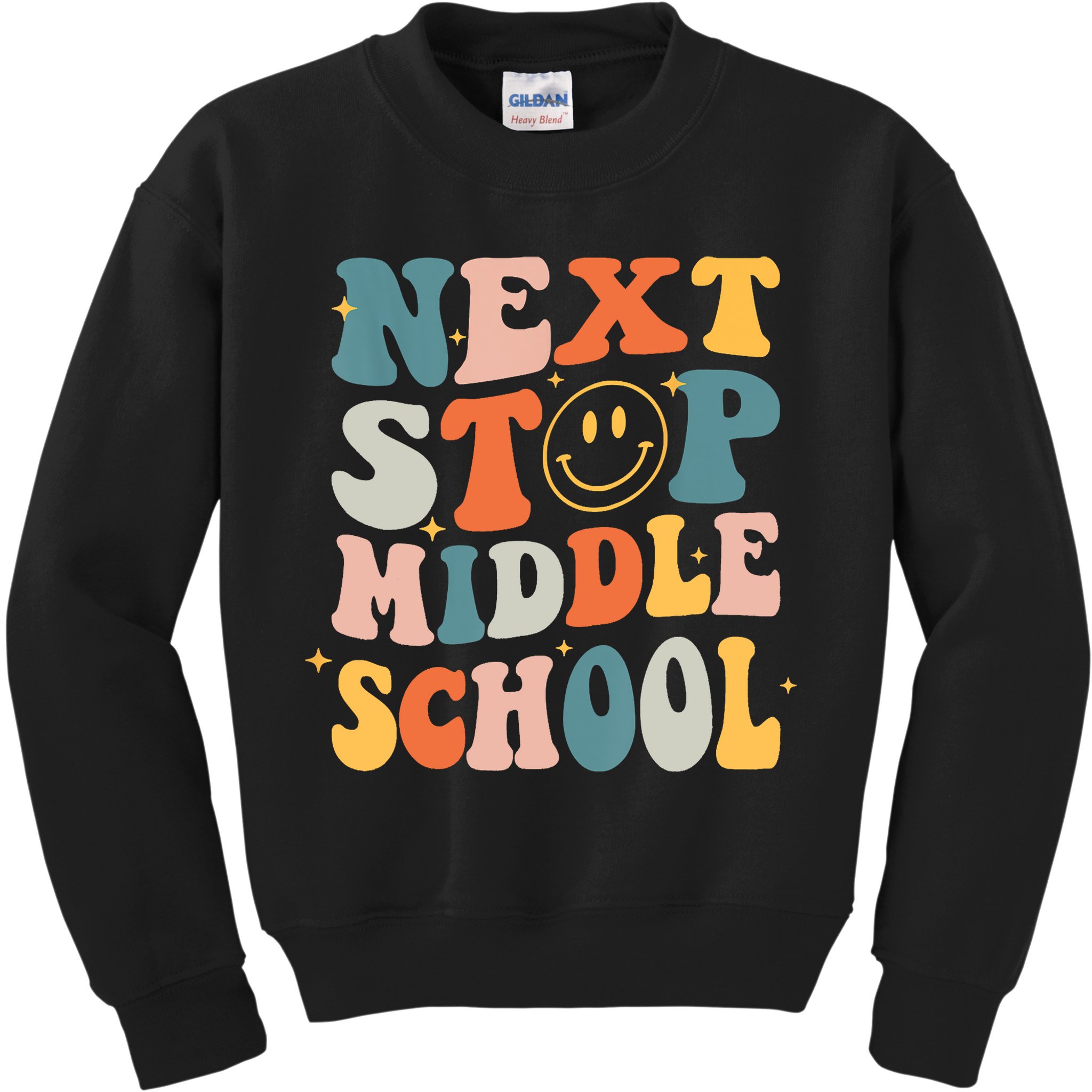 Next Stop Middle School Graduation Last Day Of School Kids Sweatshirt