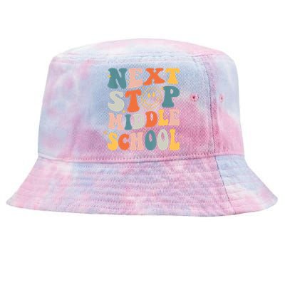 Next Stop Middle School Graduation Last Day Of School Tie-Dyed Bucket Hat