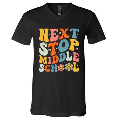 Next Stop Middle School Elementary School Graduation V-Neck T-Shirt