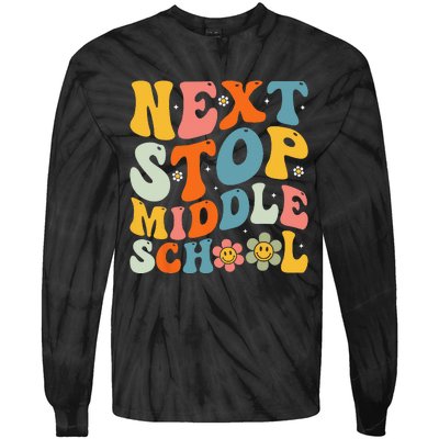 Next Stop Middle School Elementary School Graduation Tie-Dye Long Sleeve Shirt