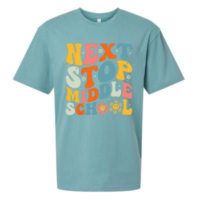 Next Stop Middle School Elementary School Graduation Sueded Cloud Jersey T-Shirt