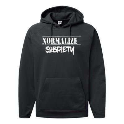 Normalize Sobriety Performance Fleece Hoodie