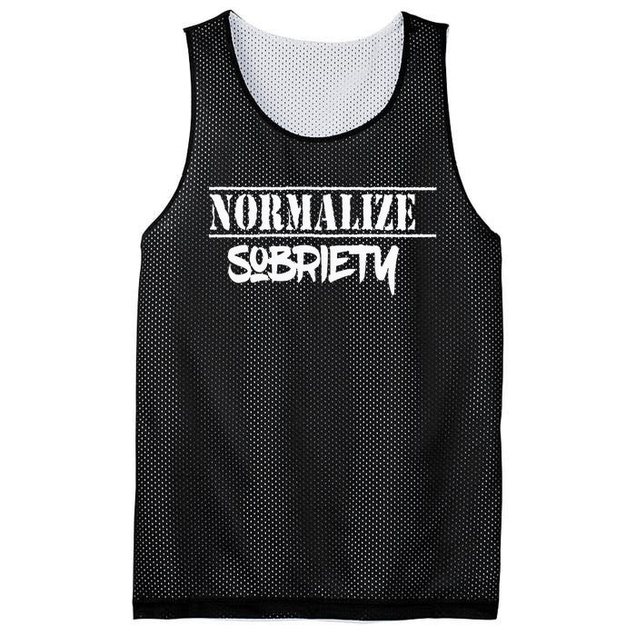 Normalize Sobriety Mesh Reversible Basketball Jersey Tank