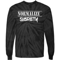 Normalize Sobriety Tie-Dye Long Sleeve Shirt