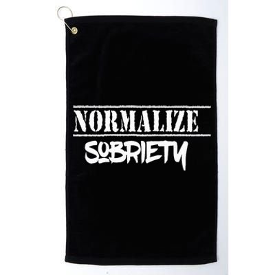 Normalize Sobriety Platinum Collection Golf Towel