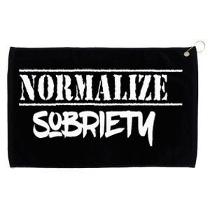 Normalize Sobriety Grommeted Golf Towel