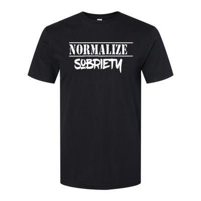 Normalize Sobriety Softstyle CVC T-Shirt