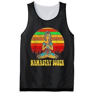 Namastay Sober Na Aa 12 Step Recovery Narcotics Anonymous Mesh Reversible Basketball Jersey Tank