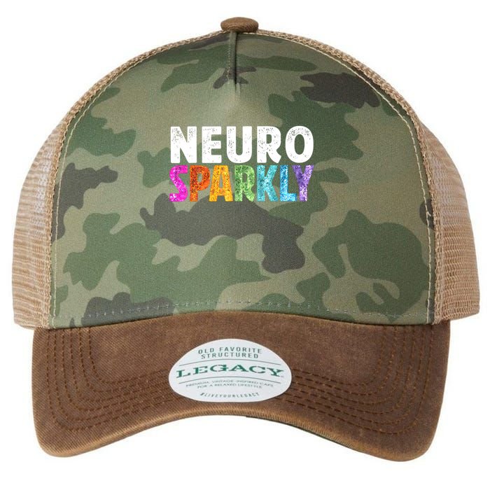 Neuro Sparkly Neurodivergent Neurodivergence ADHD ASD  Legacy Tie Dye Trucker Hat
