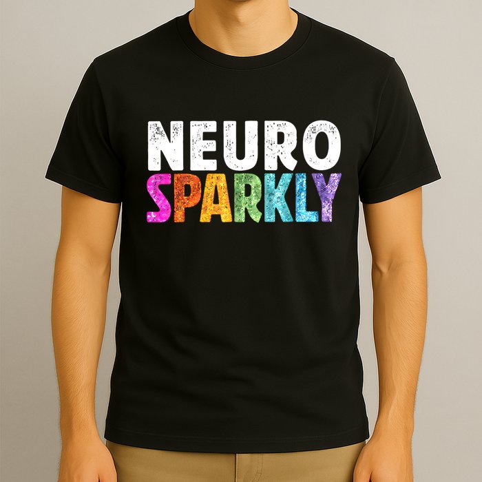 Neuro Sparkly Neurodivergent Neurodivergence ADHD ASD  T-Shirt