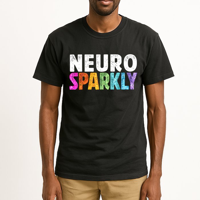 Neuro Sparkly Neurodivergent Neurodivergence ADHD ASD  Tall T-Shirt