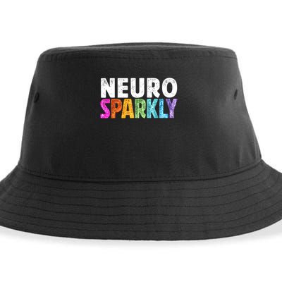 Neuro Sparkly Neurodivergent Neurodivergence ADHD ASD  Sustainable Bucket Hat