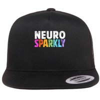 Neuro Sparkly Neurodivergent Neurodivergence ADHD ASD  Flatbill Hat