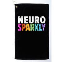 Neuro Sparkly Neurodivergent Neurodivergence ADHD ASD  Golf Towel