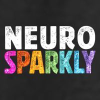 Neuro Sparkly Neurodivergent Neurodivergence ADHD ASD  Golf Towel