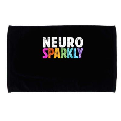 Neuro Sparkly Neurodivergent Neurodivergence ADHD ASD  Microfiber Hand Towel