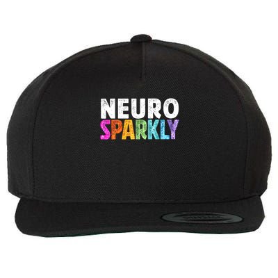 Neuro Sparkly Neurodivergent Neurodivergence ADHD ASD  Wool Snapback Cap