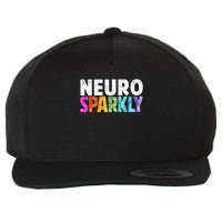 Neuro Sparkly Neurodivergent Neurodivergence ADHD ASD  Wool Snapback Cap