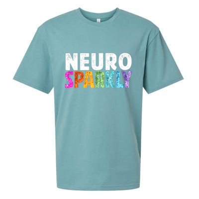 Neuro Sparkly Neurodivergent Neurodivergence ADHD ASD  Sueded Cloud Jersey T-Shirt