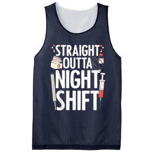 Night Shift Nurse For   Emergency Registered Nurse Mesh Reversible Basketball Jersey Tank