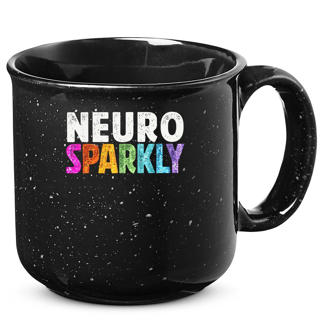 Neuro Sparkly Neurodivergent Neurodivergence ADHD ASD 15oz Campfire Ceramic Mug