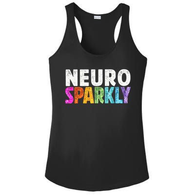 Neuro Sparkly Neurodivergent Neurodivergence ADHD ASD Ladies PosiCharge Competitor Racerback Tank