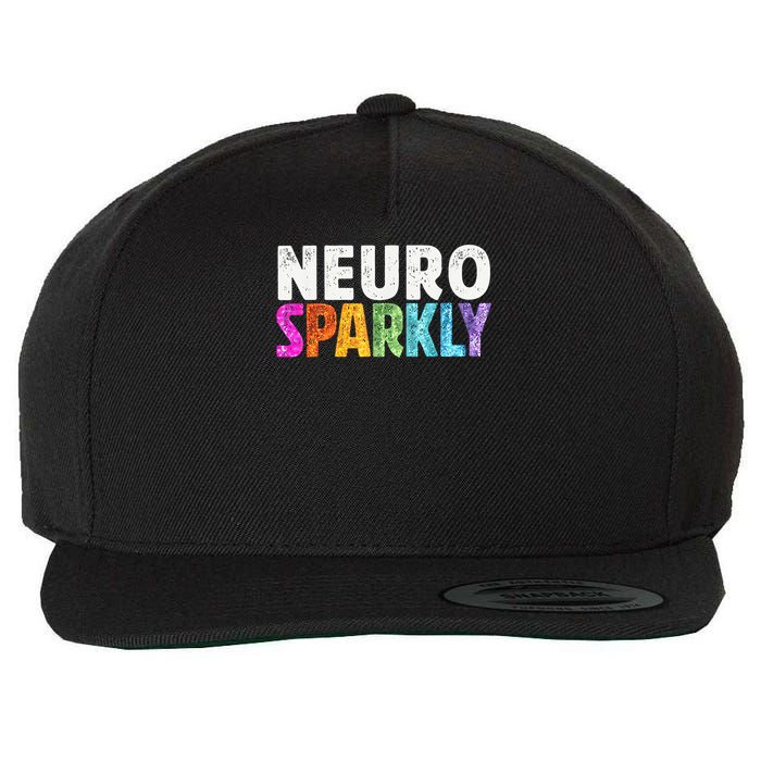 Neuro Sparkly Neurodivergent Neurodivergence ADHD ASD Wool Snapback Cap
