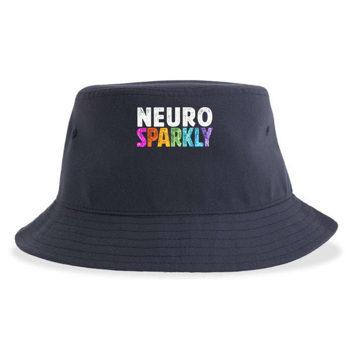 Neuro Sparkly Neurodivergent Neurodivergence ADHD ASD Sustainable Bucket Hat