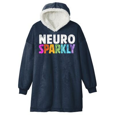 Neuro Sparkly Neurodivergent Neurodivergence ADHD ASD Hooded Wearable Blanket