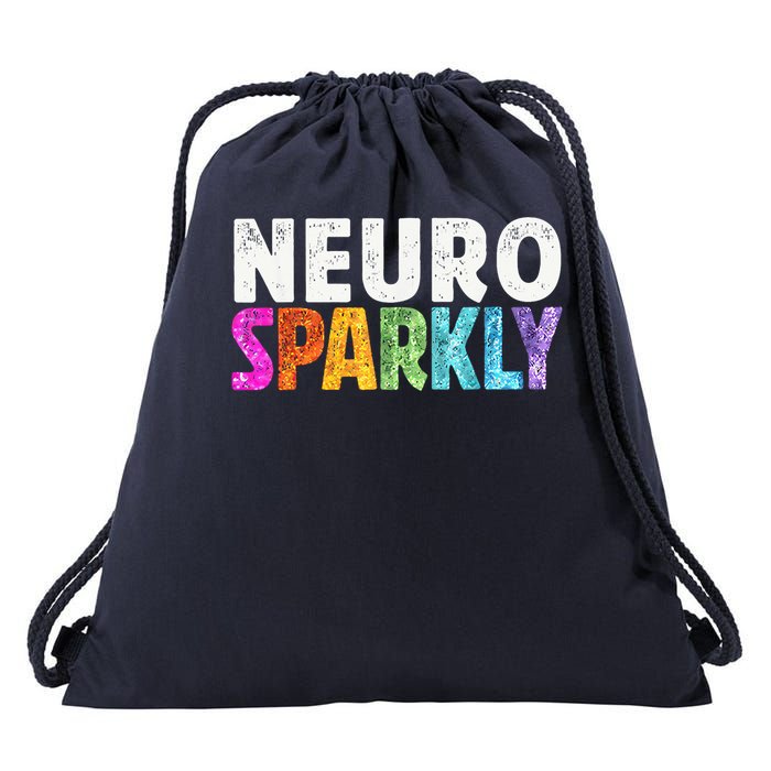 Neuro Sparkly Neurodivergent Neurodivergence ADHD ASD Drawstring Bag