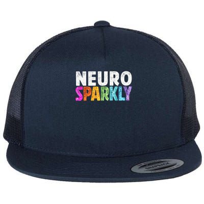 Neuro Sparkly Neurodivergent Neurodivergence ADHD ASD Flatbill Hat